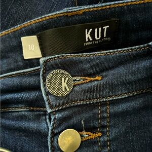 KUT size 10 button fly high rise skinny jeans